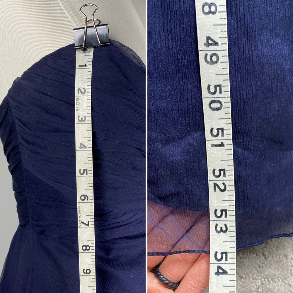SOLD-Amsale Blue Bridesmaids Dress; Size 8; Style G629C - Picture 8 of 15